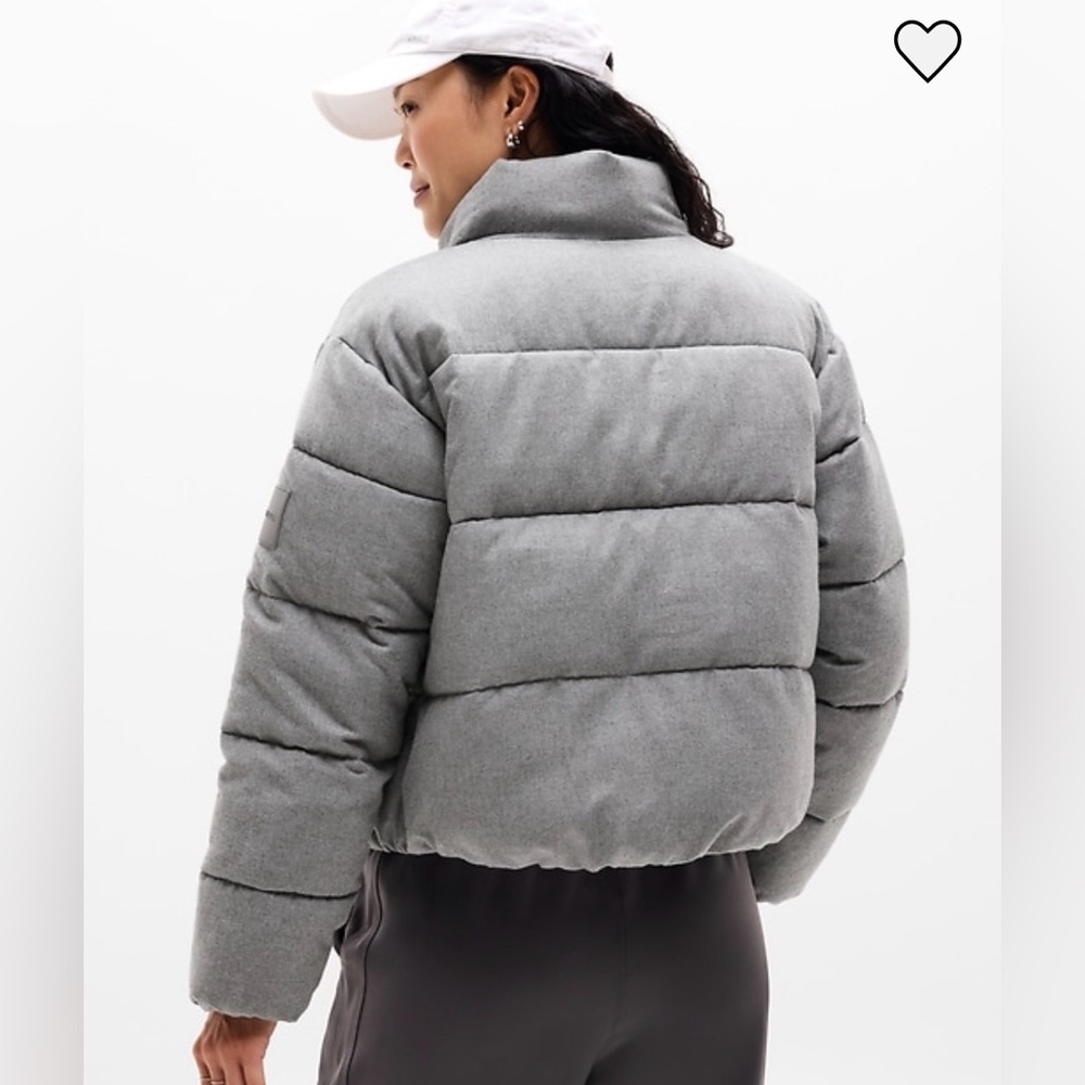 NWT Athleta Halo Flannel puffer jacket - Picture 2 of 6